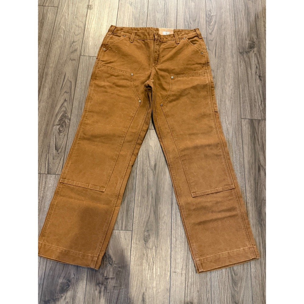 Carhartt Women's Relaxed Fit Kane Dungaree Double Front Pants 100681-211 Size 10